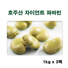 자이언트 파바빈 콩 원물 100% 호주산 파바빈콩 잠두콩 누에콩 FABA BEANS, 3팩, 1kg
