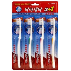 [건강한나라]라이온 닥터세닥 슈퍼슬림 칫솔 3+1mz*5552, 건강한나라 닥터세닥 칫솔 3+1