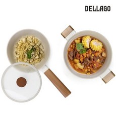 델라고 간편집밥 IH 냄비 세트(색상 선택), 색상:아이보리, 아이보리