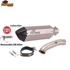KTM DUKE 125 250 390 슬립온 오토바이 배기 시스템 머플러 이스케이프 수정 중간 링크 파이프 RC390 2017 18 2019 2020 51mm, KWith Laser