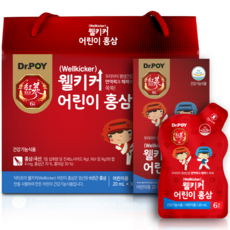 닥터포이 웰키커 어린이 홍삼 키즈 영양제, 20ml, 30개