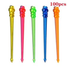 과일 포크 픽 도시락 젓가락 미니 귀여운 스낵 케이크 디저트, 4.100pcs