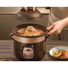 드리마켓 슬로우쿡 요리 죽 계란 슬로우쿠커 만능찜기, 1.5L 기계식 (1-2인용)