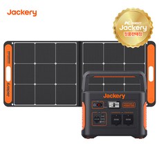 [최대60개월무이자]잭커리 1000A+100W 태양광패널 파워뱅크 대용량 배터리 올인원 차박 캠핑 낚시 220V