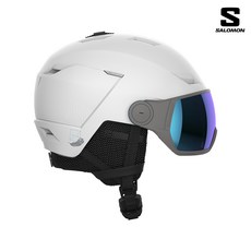 살로몬 아이콘 엘티 바이저 ICON LT VISOR 스키 보드 헬멧, WHITE M(56-59)