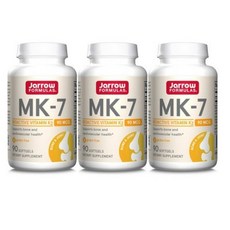 MK7 비타민K2 90 mcg 밸류 사이즈 90 소프트젤 Jarrow Formulas, 3개, 90정