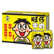 HONA국제 중국식품 왕자이 캔음료 우유음료 최신일자 발송, 우유종합과일맛, 12개, 245ml