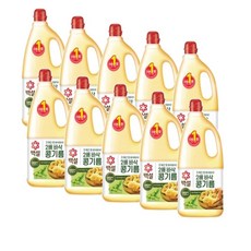 CJ 바삭함 배달 포장전문 2배 바삭 콩기름 X 10개 (1박스) 부침 전 제사음식 10개입, 1.8L, 1박스