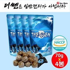 운전 공부 작업할때 더쌘 프리미엄 허브캔디 잠깨는사탕 목에좋은 목캔디 70g 4팩 [그다이마잇], 4개