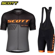 SCOTT 2023 남자의 사이클링 저지 세트 여름 통기성 자전거 의류 자전거 셔츠 MTB 유니폼 자전거 의류 Ropa Ciclismo