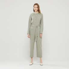 플라스틱아일랜드 밴드넥 셔링 점프수트 PM2WP365