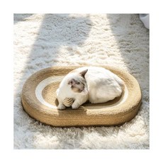 LETO 고양이 스크래쳐 특대형 사이잘삼 침대 60x40