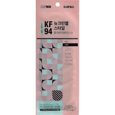 뉴크린웰 스타일 황사마스크 대형 KF94 블랙, 120개입, 1개