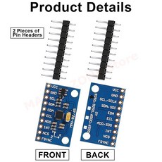  4pcs MPU9250 GY-9250 9 축 9 DOF 16 비트 축 자세 + 자이로 + 액셀러레이터 + 자력계 센서 모듈 IIC/SPI, 한개옵션0 