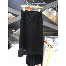 펀칭레이스스커트