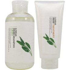 일본직발송 6. テクノエイト ロハス ハーブシャンプー ライト300ml＆ハーブトリートメント200g (セット)【, 1개, 300ml