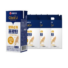 서울우유 클릭유 로우슈거 프로틴 190ml x 48개