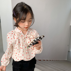 유아리본블라우스