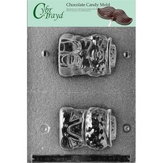 Cybrtrayd 파티의 삶 저작권 보호를받는 Cybrtrayd 성형 지침이 인쇄 된 밀봉 된 보호 비닐 봉지에 담긴 속이 빈 광대 서커스 초콜릿 캔디 몰드, 본상품