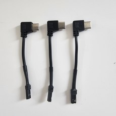 노마진바이크 오토바이 찍판 충전용 젠더 자석충전 교체형 배달 대행 라이더, 3개, C TPYE 검정, 8.5cm 3개, 검정, 8.5cm