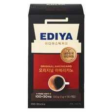 이디야 비니스트 오리지날 아메리카노 1.0gx 100plus30T, 1g, 130개입, 1개