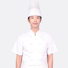 웰컴가운 FC67 반팔 남녀공용 조리복