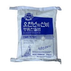 CJ 제일제당 백설 명품천일염10kg 중간입자, 1개, 10kg