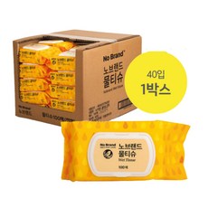 노브랜드 물티슈 (캡형) 100매 x 40팩 대용량, 100매입, 40개