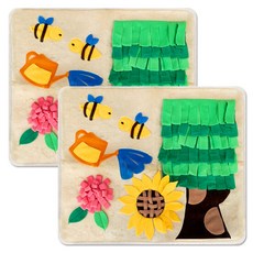  구딘 강아지 노즈워크 스너플매트 대형X2개, 단품 