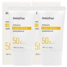 1+1/ 이니스프리 인텐시브 롱래스팅 선스크린 SPF50+PA++++ 선크림, 선택완료, 2개