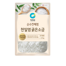 청정원 순수천혜염 천일염 굵은소금, 2.5kg, 1개