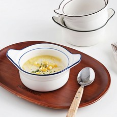 시라쿠스 킹스인 스프볼 손잡이 앞접시 요거트볼 16cm, 킹스인 양손스프볼16cm(브라운), 1개