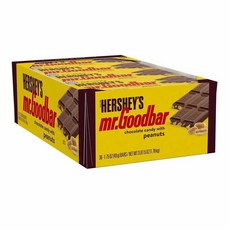 Hershey's Mr. Goodbar 허쉬 미스터 굿바 땅콩 초콜릿 캔디 개별포장 49g 36개입