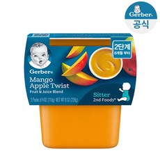 거버 퓨레 망고 사과 트위스트 226g, 1개