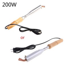 헤비듀티 납땜 인두 고성능 토치 스타일 팁(나무 손잡이 포함) Industrila Use 4 Standard, 04 200W, 1개