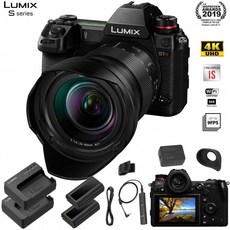 Panasonic Lumix DC-S1R 미러리스 디지털 카메라 (24 ~ 105mm 렌즈 포함)-Panasonic 액세서리 번들-추가 Panasonic DMW-BLJ31, 단일옵션