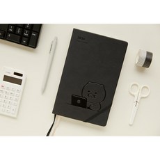 카카오프렌즈 정품 국산 2024 블랙데일리 한정판 내부포켓 다이어리 춘식이