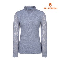 올포유 여성 레이스 하이넥 티셔츠 AWTRI5165 930 G