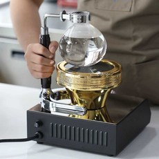 할로겐 드립 커피 포트 세트 적외선 가열 램프 홈카페, 1개, 오븐 + 컵 3개