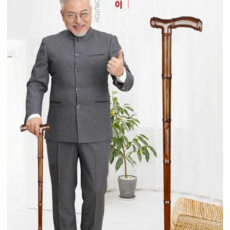 나무 청려장 지팡이 효도 고급 어르신 할머니, 신장 153-154cm길이 80cm, 1개