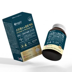 테아닌 홍경천추출물 오리진 스트레스 & 피로싹뚝 60정, 1박스