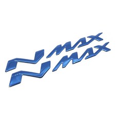 2021 야마하 NMAX 3D 로고 스티커 데칼 엠블럼, Blue - 블루, 1개