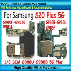 삼성 갤럭시 S20 울트라 플러스 5G G988B G988U S20 G980F G981U G981B S20 플러스 G985F G986B G986U 마더보드용 잠금 해제, S20Plus-G985F 1SIM