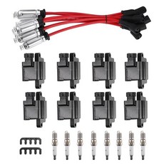 X AUTOHAUX 실버라도 1500 2500 3500 블랙 메탈용 점화 코일 팩 No.12556893/12570553 1세트 핫템 잇템, 1개