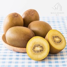 웰굿 [웰굿] 하동직송 고당도 골드키위 10kg(115과내외 중대과), 1개