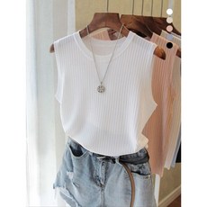 비바로그 피오나 쿨 민소매 니트