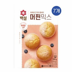 CJ 백설 오븐용머핀믹스, 7개, 500g