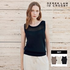 [데렉램 10 크로스비] 25SS 프렌치린넨 블렌드 슬리브리스 3종 [런칭가:79 000원]