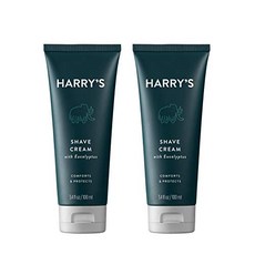 Harry's Shaving Cream for Men with Eucalyptus 100ml 2팩 해리의 유칼립투스 남성용 면도 크림, 1세트