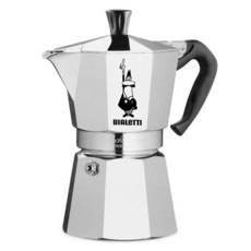 모카포트 BIALETTI 익스프레스 모카 포트 1-2-3-4-6 컵 커피 메이커 오리지널 비알레티 에스프레소 주방 드, 11 4 Cup, 1개